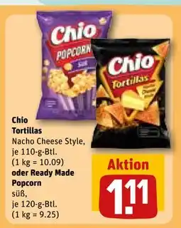 REWE DE Chio Tortillas oder Ready Made Popcorn, EUR 1.11 tilbud