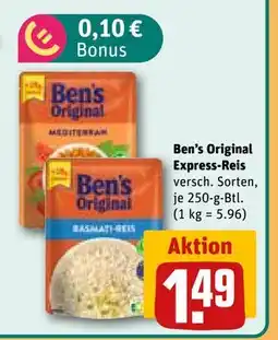 REWE DE Ben's Original Express-Reis, EUR 1.49 tilbud