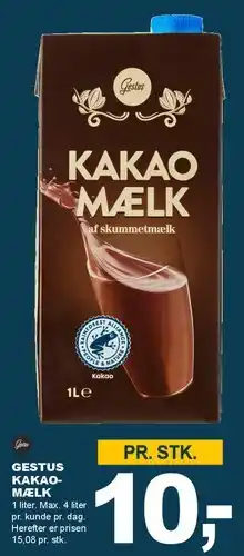 Let-Køb Gestus Kakao Mælk tilbud