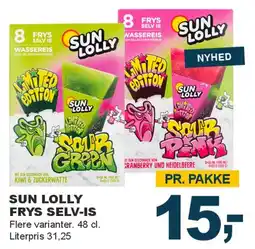 Let-Køb Sun Lolly Frys selv-is tilbud