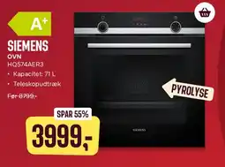 Skousen Siemens indbygget ovn tilbud