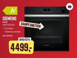 Skousen Siemens indbygget ovn (dampfunktion) tilbud