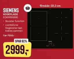 Skousen Siemens kogeplade tilbud