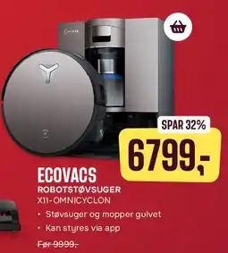 Skousen Ecovacs robotstøvsuger tilbud
