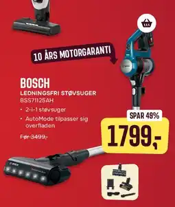 Skousen Bosch ledningsfri støvsuger tilbud