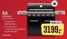 Skousen Eld gasgrill (stor) tilbud
