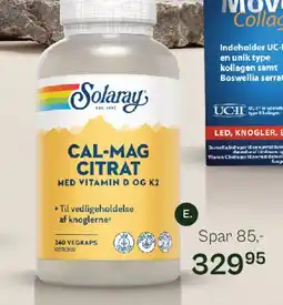 Helsam Cal-mag citrat med vitamin D og K2 tilbud