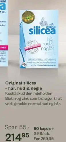 Helsam Original silicea - hår, hud & negle (60 kapsler) tilbud