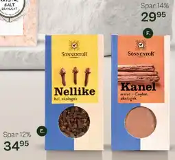 Helsam Sonnentor krydderier (nellike & kanel) tilbud