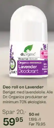 Helsam Deo roll on Lavender tilbud