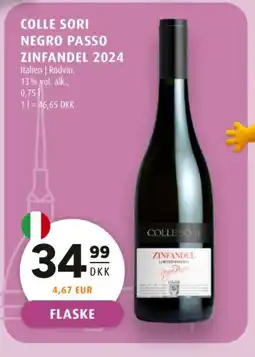 Scandinavian Park Colle Sori negro passo zinfandel 2024 tilbud