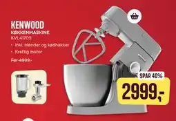 Skousen KENWOOD KØKKENMASKINE KVL4170S tilbud