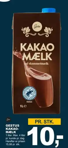 Let-Køb GESTUS KAKAOMÆLK tilbud