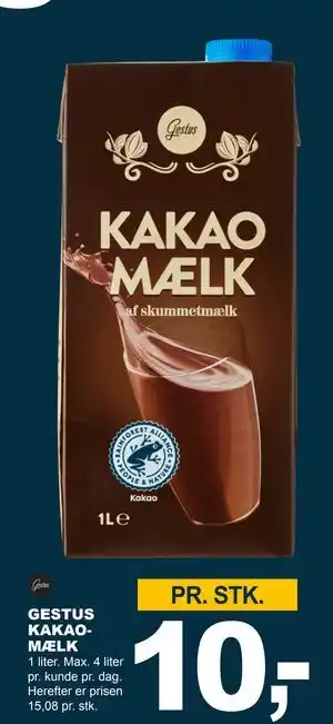 Let-Køb GESTUS KAKAOMÆLK tilbud