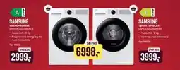 Skousen SAMSUNG TØRRETUMBLER DV90DG52A0AHEE + SAMSUNG VASKEMASKINE WW10FG5U34AHEE tilbud