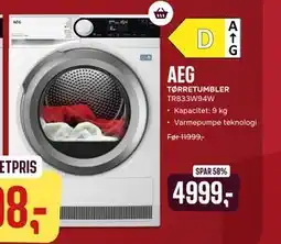 Skousen AEG TØRRETUMBLER TR833W94W tilbud