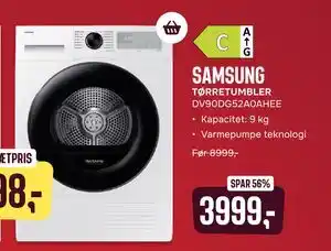 Skousen SAMSUNG TØRRETUMBLER. DV90DG52A0AHEE tilbud