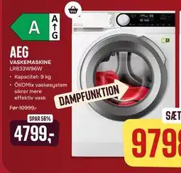 Skousen AEG VASKEMASKINE LR833W96W tilbud