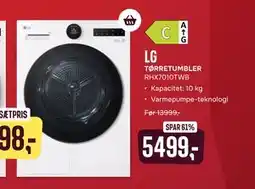 Skousen LG TØRRETUMBLER RHX7010TWB tilbud