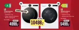 Skousen LG TØRRETUMBLER RHX7010TWB + LG VASKEMASKINE F4X7011TWB tilbud