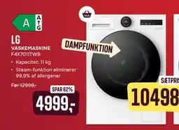 Skousen LG VASKEMASKINE F4X7011TWB tilbud