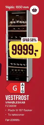 Skousen VINKØLESKAB tilbud