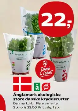 SuperBrugsen Änglamark økologiske store danske krydderurter tilbud