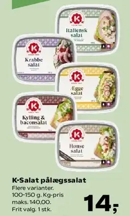 SuperBrugsen K-Salat pålægssalat tilbud