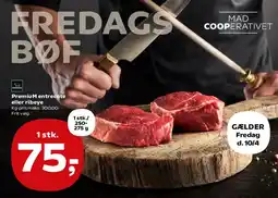 SuperBrugsen PremiumM entrecote eller ribeye tilbud