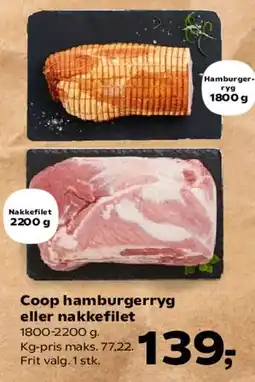 SuperBrugsen Coop hamburgeryg eller nakkefilet tilbud