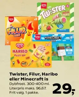 SuperBrugsen Twister, Filur, Haribo eller Minecraft is tilbud