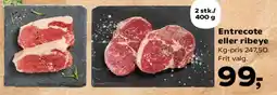 SuperBrugsen Entrecote eller ribeye tilbud