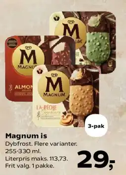 SuperBrugsen Magnum is (3-pak) tilbud
