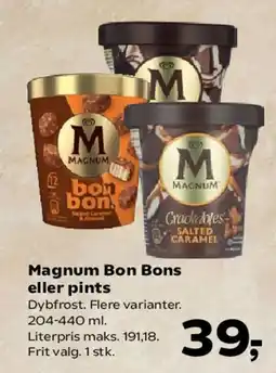 SuperBrugsen Magnum Bon Bons eller pints tilbud