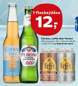 SuperBrugsen Corona, Leffe eller Peroni tilbud