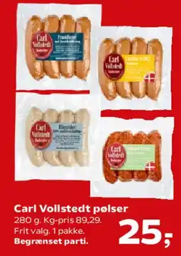 SuperBrugsen Carl Vollstedt pølser tilbud