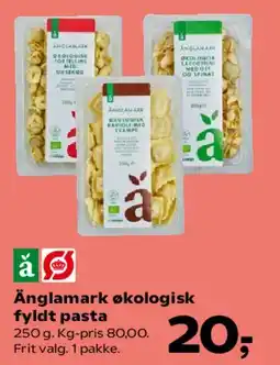 SuperBrugsen Änglamark økologisk fyldt pasta tilbud