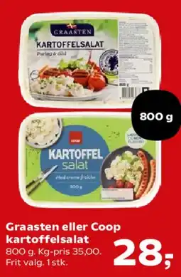 SuperBrugsen Graasten eller Coop kartoffelsalat tilbud