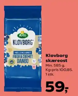 SuperBrugsen Klovborg skæreost tilbud