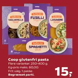 SuperBrugsen Coop glutenfri pasta tilbud