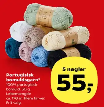 SuperBrugsen Portugisisk bomuldsgarn tilbud