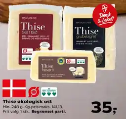 SuperBrugsen Thise økologisk ost tilbud