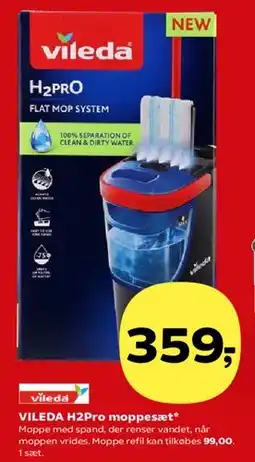 SuperBrugsen VILEDA H2Pro moppesæt tilbud