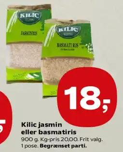 Kvickly Kilic jasmin eller basmati ris tilbud