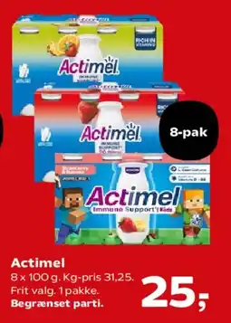 Kvickly Actimel (8-pak) tilbud