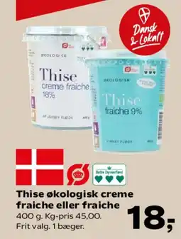 Kvickly Thise økologisk creme fraiche tilbud