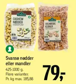 Føtex Svansø nødder eller mandler tilbud