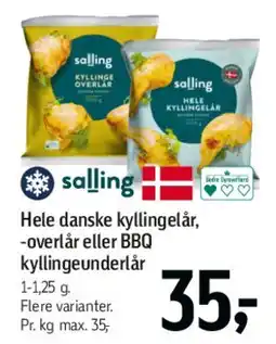 Føtex Hele danske kyllingelår / overlår / BBQ kyllingelår tilbud