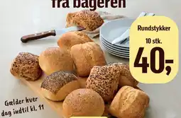 Føtex 10 friskbagte rundstykker fra bageren tilbud