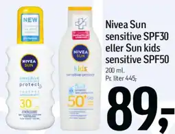 Føtex Nivea Sun sensitive / Sun kids tilbud